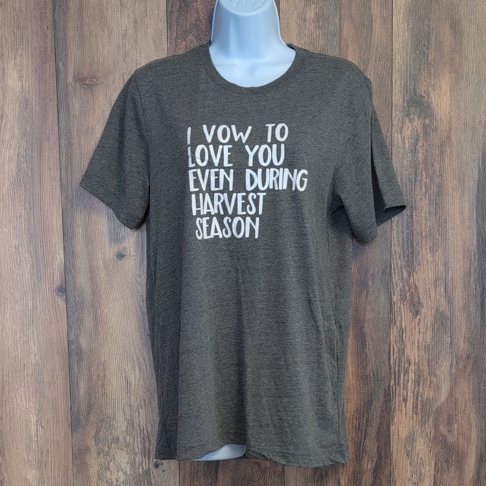 Bella Canvas Gray Graphic Farmer Tee M            C156